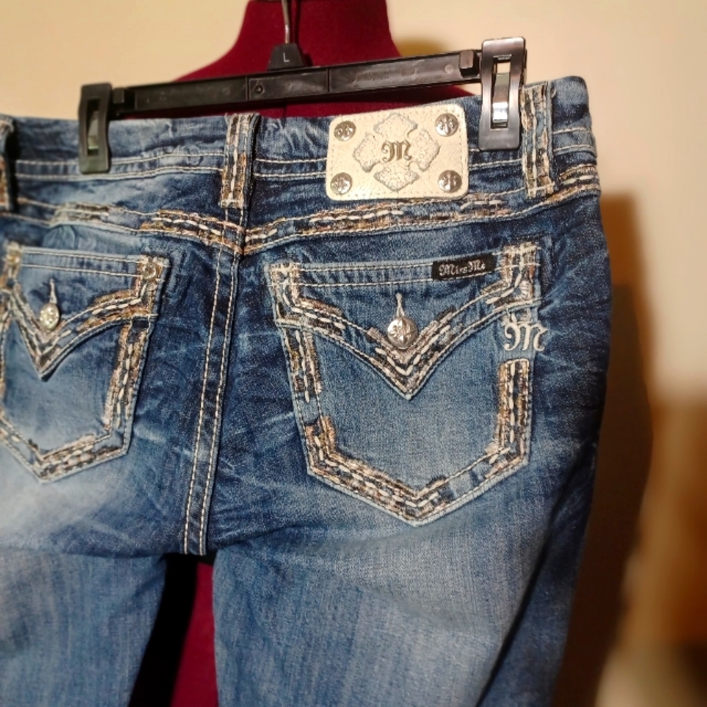 Miss Me boot cut jeans tall girl friendly.